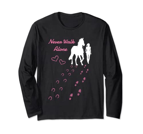 Never. Walk Alone Pferd I Damen Mädchen Reiterin Langarmshirt Never. Walk Alone Pferd I Damen Mädchen Reiterin Langarmshirt von Reiten Reitsport Reiterin Pferde Geschenke