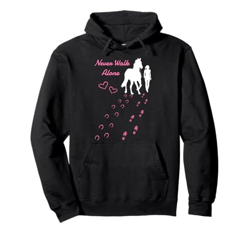 Never. Walk Alone Horse I Damen Mädchen Reiter Pullover Hoodie Never. Walk Alone Horse I Damen Mädchen Reiter Pullover Hoodie von Reiten Reitsport Reiterin Pferde Geschenke