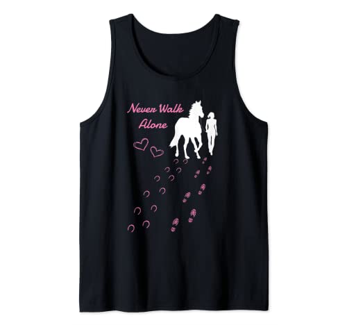 Never. Walk Alone Pferd I Damen Mädchen Reiterin Tank Top Never. Walk Alone Pferd I Damen Mädchen Reiterin Tank Top von Reiten Reitsport Reiterin Pferde Geschenke