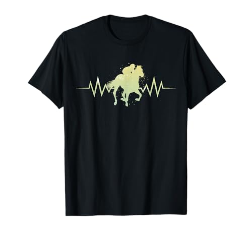 Herzschlag EKG Reiten Reitsport Reiter Kinder Mädchen Jungs T-Shirt von Reiten Reitsport Reiterin Pferde Geschenkideen
