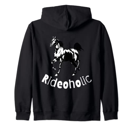Rideoholic, reiten Damen Mädchen reiten Pferde Reiter Kapuzenjacke Rideoholic, reiten Damen Mädchen reiten Pferde Reiter Kapuzenjacke von Reiter-Geschenke Mädchen reiten Bekleidung Pferde
