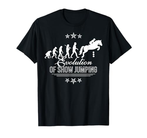 Evolution Of Showjumping Springreiten Männer Men T-Shirt von Reiter und Pferdefan Collection