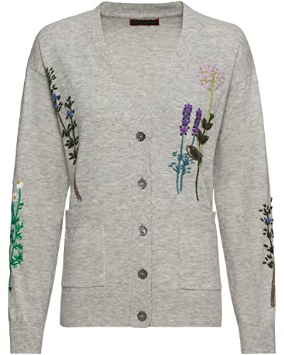 Reitmayer Cardigan mit Gartenkräutern Grau 36 von Reitmayer