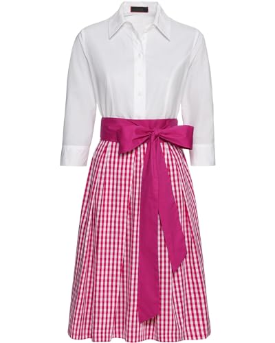 Reitmayer Hemdblusenkleid Weiß/Beere 36 von Reitmayer