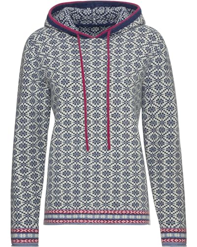 Reitmayer Jacquard-Kapuzenpullover Blau 42 von Reitmayer