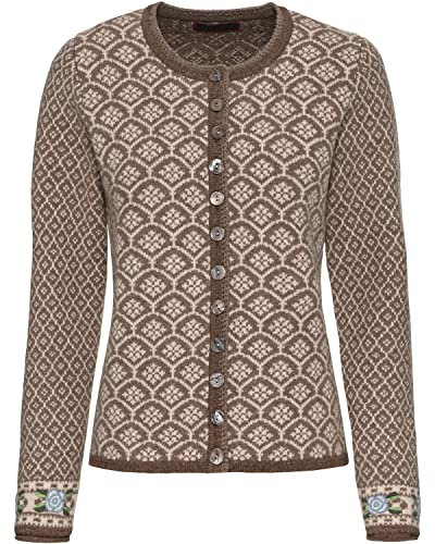 Reitmayer Jacquard-Strickjacke Beige 34 von Reitmayer