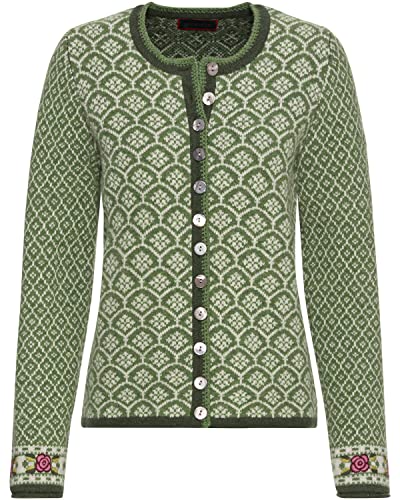 Reitmayer Jacquard-Strickjacke Grün 34 von Reitmayer