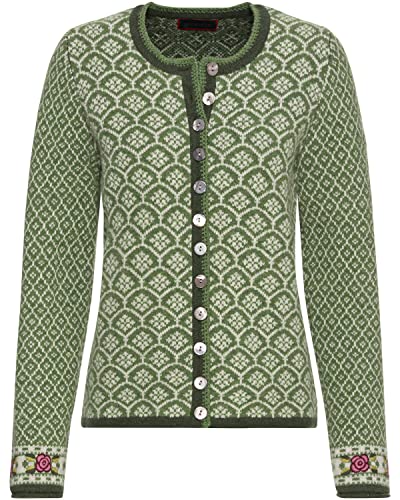 Reitmayer Jacquard-Strickjacke Grün 44 von Reitmayer