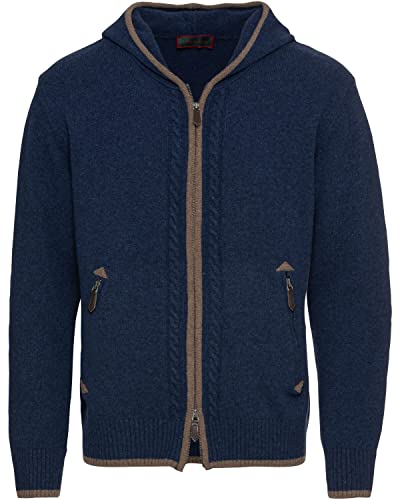 Reitmayer Kapuzenstrickjacke mit Zopfmuster Marine 54 von Reitmayer
