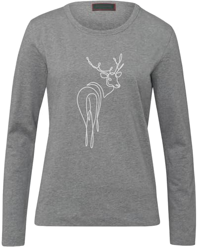 Reitmayer Langarm-Shirt mit Hirschdruck Grau, XL von Reitmayer