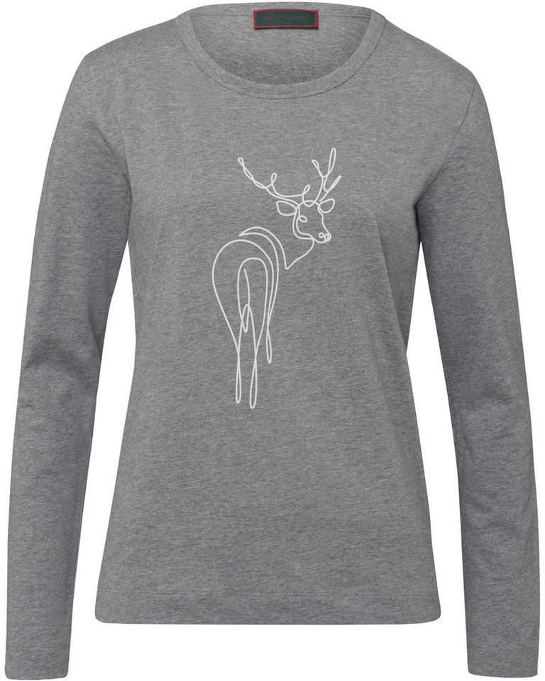 Reitmayer Langarmshirt Langarm-Shirt mit Hirschdruck von Reitmayer