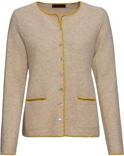 Reitmayer Linksstrickjacke mit Rückenstick Beige 40 von Reitmayer