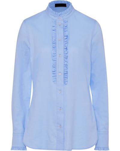 Reitmayer Stehkragenbluse mit Rüschen Bleu 42 von Reitmayer
