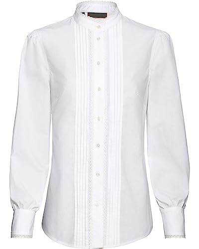Reitmayer Stehkragenbluse mit Spitze Weiß 44 von Reitmayer