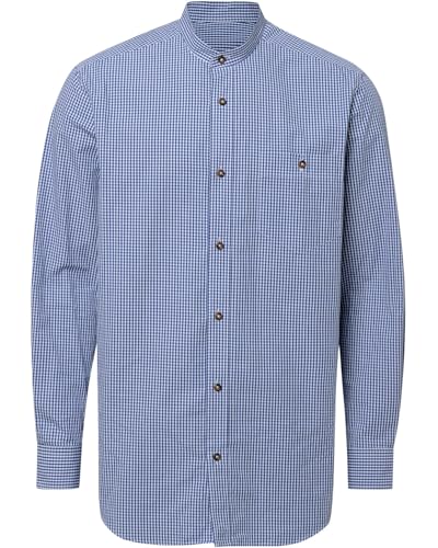 Reitmayer Stehkragenhemd Mini-Vichykaro Blau L von Reitmayer