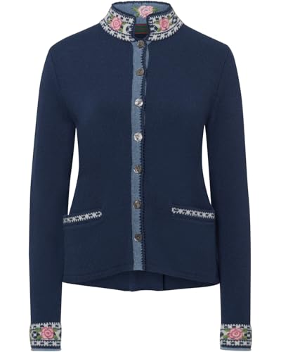 Reitmayer Strickjacke mit Jacquard-Muster Blau, 48 von Reitmayer
