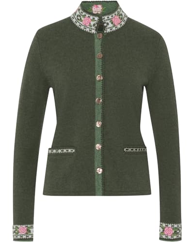 Reitmayer Strickjacke mit Jacquard-Muster Grün 36 von Reitmayer
