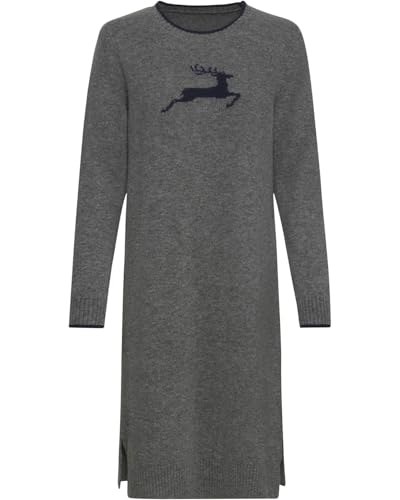 Reitmayer Strickkleid mit Hirsch Graumelange 48 von Reitmayer