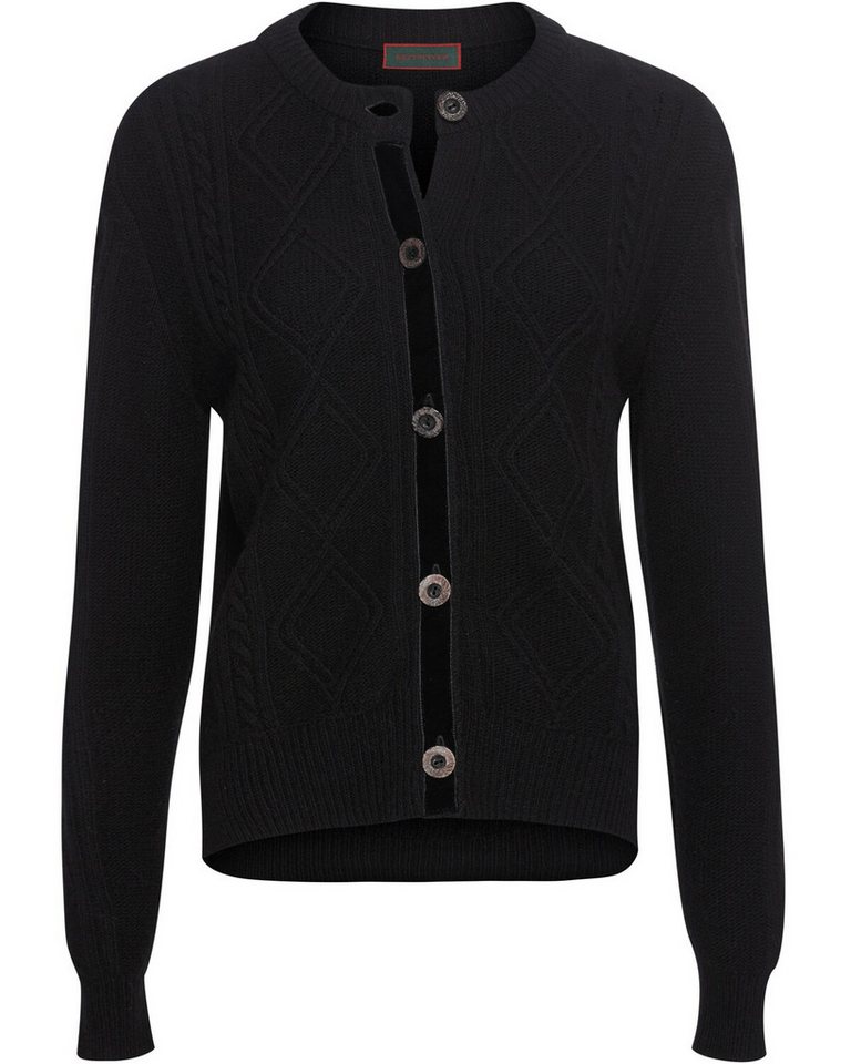 Reitmayer Trachtenjacke Strickjacke mit Samtband von Reitmayer