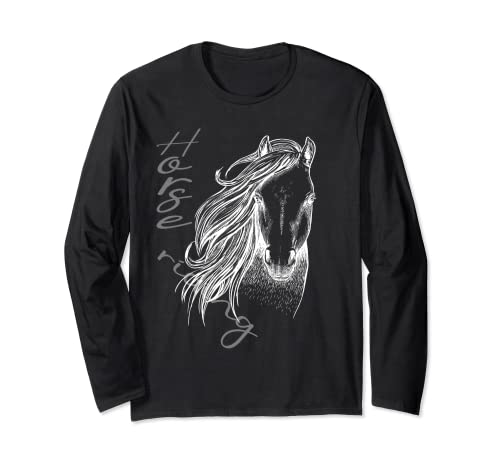 Reiten löst die meisten Probleme Mädchen reiten Pferde Langarmshirt Reiten löst die meisten Probleme Mädchen reiten Pferde Langarmshirt von Reitsport Bekleidung Mädchen reiten Pferde
