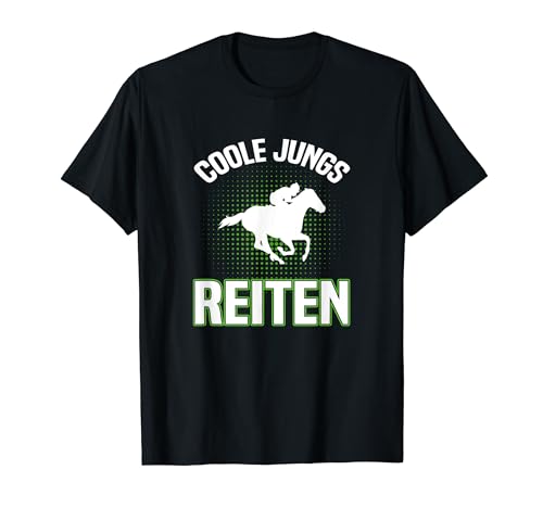 Coole Jungs Reiten Reiter Pferde Jungen Reiten T-Shirt von Reitsport Bekleidung und Geschenke für Jungen