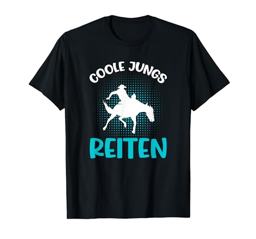 Coole Jungs Reiten Reiter Pferde Jungen Reiten T-Shirt von Reitsport Bekleidung und Geschenke für Jungen