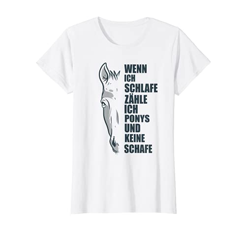 Damen Wenn ich Schlafe Pferdesport Dressur Reiter Reiten Pferd T-Shirt von Reitsport Dressur Pferde Reiterhof Pferd Reiterin