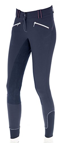 Reithose Detroit NG Kunstleder-Vollbesatz aus hochelastischem Funktionsmaterial Gr 34 von ReitsportPlus