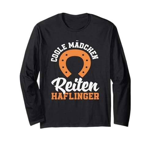 Coole Mädchen Reiten Haflinger Pony Pferd Langarmshirt von Reitstall Geschenkideen für Pferdefreunde & Reiter