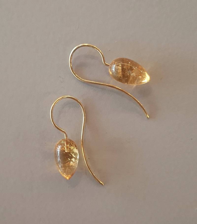 Ohrhänger Edelstein Citrin Silber 925Er, Vergoldet Ohrhänger Edelstein Citrin Silber 925Er, Vergoldet von ReizigNaturformen
