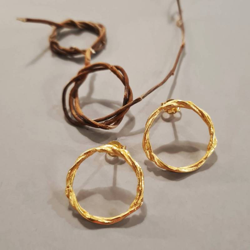 Ohrstecker Silber Vergoldet Naturschmuck Ohrstecker Silber Vergoldet Naturschmuck von ReizigNaturformen