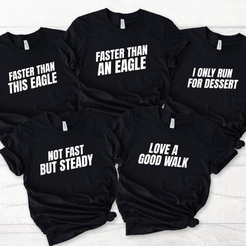 Family Running Shirts, Matching Race Day Tees, Unique Marathon Outfits, Athletic Event Group Wear, Team T-Shirts, Fitness Motivation von RelatableStds