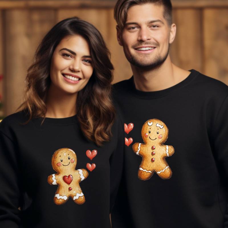 Lebkuchenmann Lebkuchenfrau, Pärchen Pullover Weihnachten Partnerlook Weihnachtspullover Paar Hoodie, Weihnachten, Mr Mrs Lebkuchenmann Lebkuchenfrau, Pärchen Pullover Weihnachten Partnerlook Weihnachtspullover Paar Hoodie, Weihnachten, Mr Mrs von RelatableStds