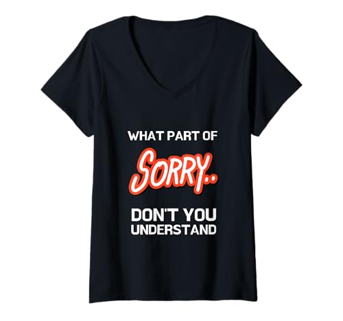 Damen Entschuldigung für Paare - es TUT Mir leid, verlass Mich Nicht T-Shirt mit V-Ausschnitt Damen Entschuldigung für Paare - es TUT Mir leid, verlass Mich Nicht T-Shirt mit V-Ausschnitt von Relationship apparel for couples