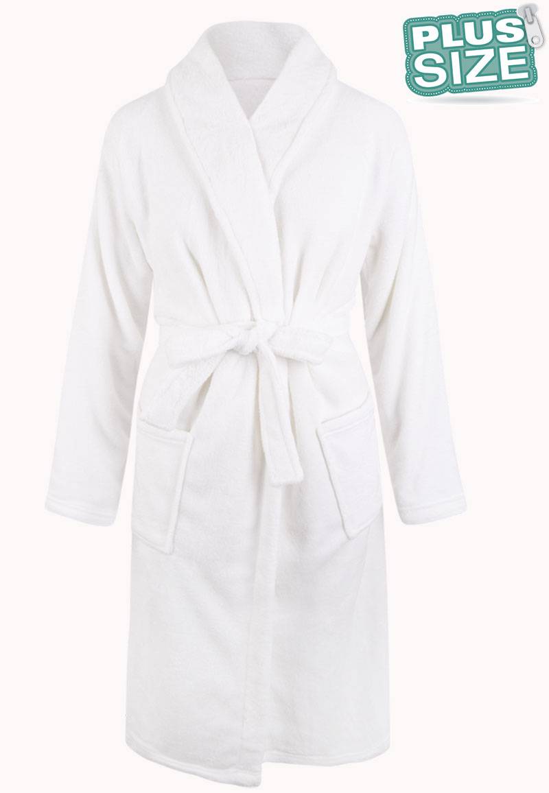 Plus size badjas unisex - wit-3Xl/4XL von Relax Company