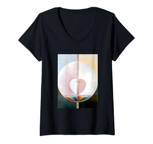 Damen What a Human Being is von Hilma af Klint (1910) T-Shirt mit V-Ausschnitt von RelaxArtWorld