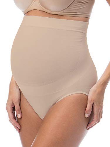 RelaxMaternity 5100 (Nude, M) Schwangerschafts-Slip Baumwolle mit eingebauter Unterleibstütze von RelaxMaternity