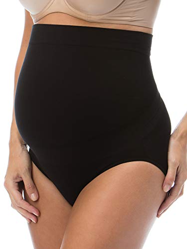 RelaxMaternity 5100 (Schwarz, L) Schwangerschafts-Slip Baumwolle mit eingebauter Unterleibstütze von RelaxMaternity