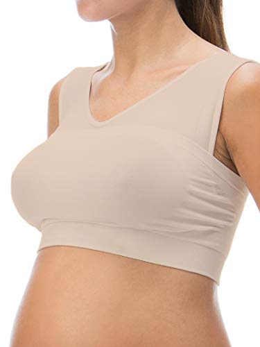 RelaxMaternity 5700 (Nude, M) Still-BH mit aufklappbarem Band von RelaxMaternity