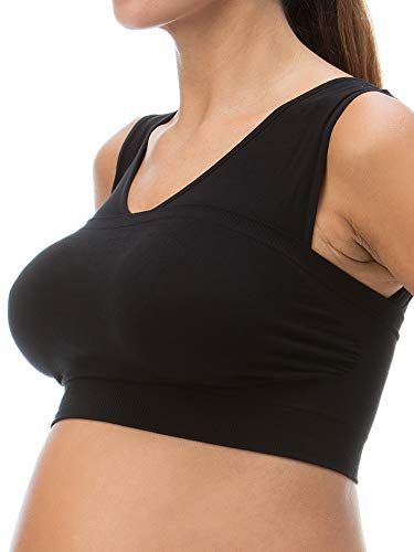 RelaxMaternity 5700 (Schwarz, M) Still-BH mit aufklappbarem Band von RelaxMaternity