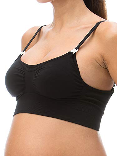 RelaxMaternity 5703 (Schwarz, M) Still-BH - Körbchen Werden durch Haken geöffnet verstellbare Träger von RelaxMaternity
