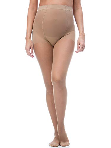 RelaxMaternity 891 (Braun, tg.2) Umstands-Strumpfhose 140 den mit stufenweiser Kompression 18-22 mmHg von RelaxMaternity