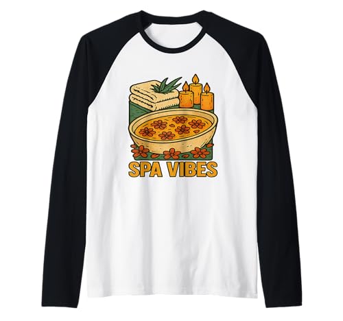 Spa Scene Kerzen Blumen Handtücher Tranquil Vibes Raglan Spa Scene Kerzen Blumen Handtücher Tranquil Vibes Raglan von Relaxation Vibes