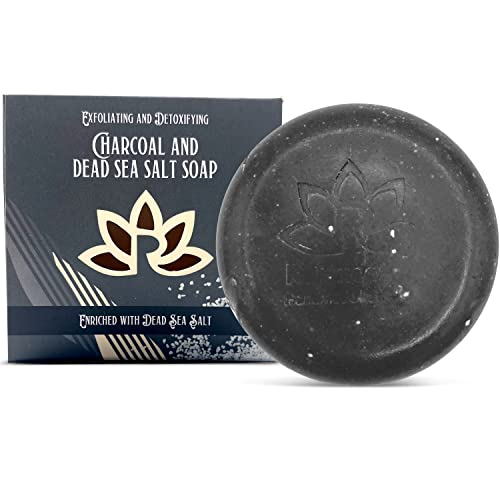 Relaxcation Natürliche Seife für Männer mit unglaublichem Duft und Aktivkohle, Totes Meersalz, Olivenöl und Kokosöl, handgefertigt in den USA, 140 ml (1 Stück) von Relaxcation