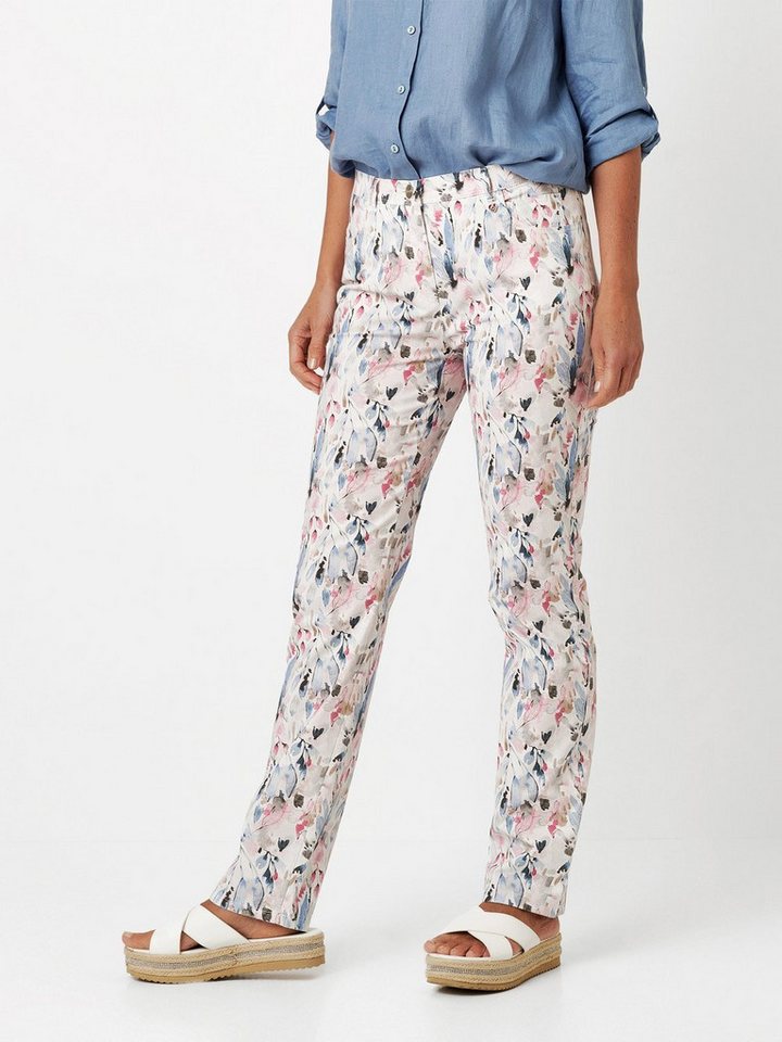 Relaxed by TONI 5-Pocket-Hose Meine beste Freundin mit Blumenmuster von Relaxed by TONI