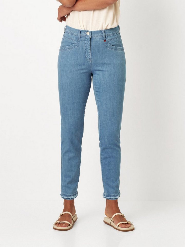 Relaxed by TONI 5-Pocket-Jeans Meine beste Freundin mit Fransen an den Säumen von Relaxed by TONI