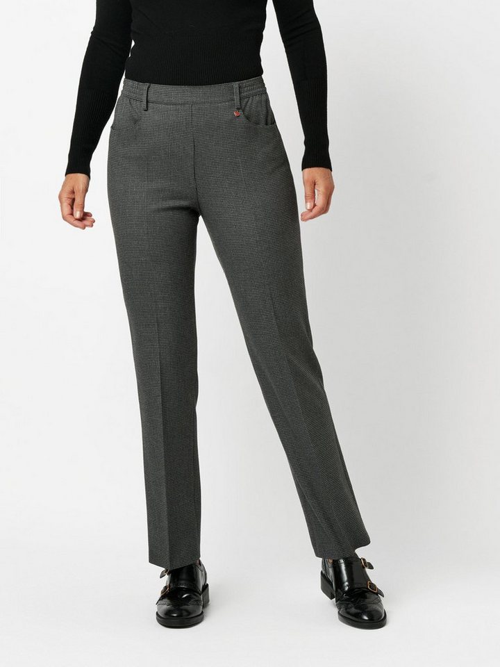 Relaxed by TONI Stretch-Hose Scarlet mit Hahnentritt von Relaxed by TONI