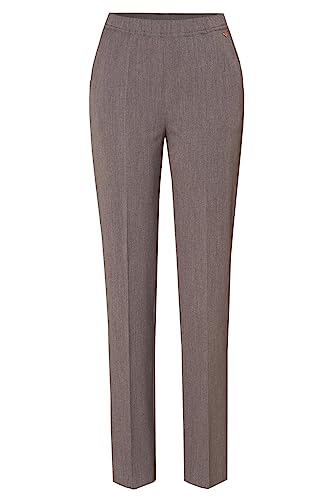 Relaxed by Toni Damen Bügelfaltenhose »Jade« mit Rundum-Gummizug Jade 40 Brown | 077 von Relaxed by Toni