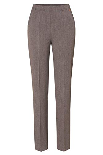 Relaxed by Toni Damen Bügelfaltenhose »Jade« mit Rundum-Gummizug 44K Brown | 077 von Relaxed by Toni