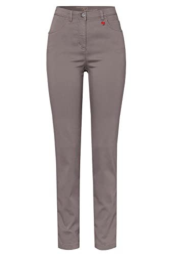 Relaxed by Toni Damen 5-Pocket-Hose »Meine Beste Freundin« in schmaler Passform 40 Taupe | 075 von Relaxed by Toni